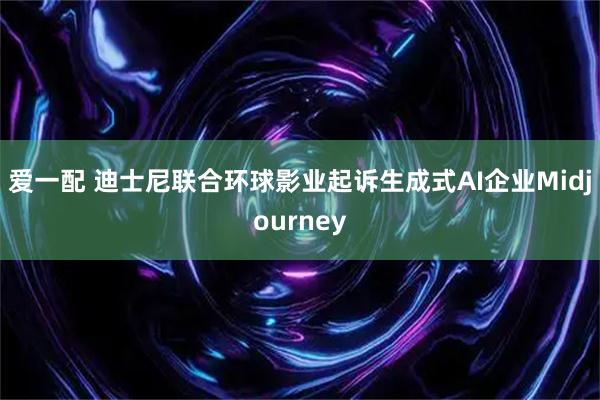 爱一配 迪士尼联合环球影业起诉生成式AI企业Midjourney